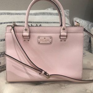 Kate spade shoulder or crossbody leather satchel with dust bag